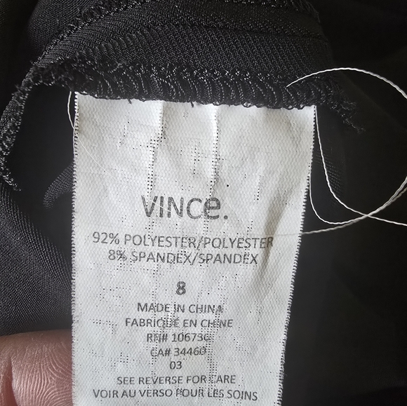 Vince Shortsleeve Black Jumpsuit Romper Size 8 Career Evening Mobwife Travel - Picture 8 of 12